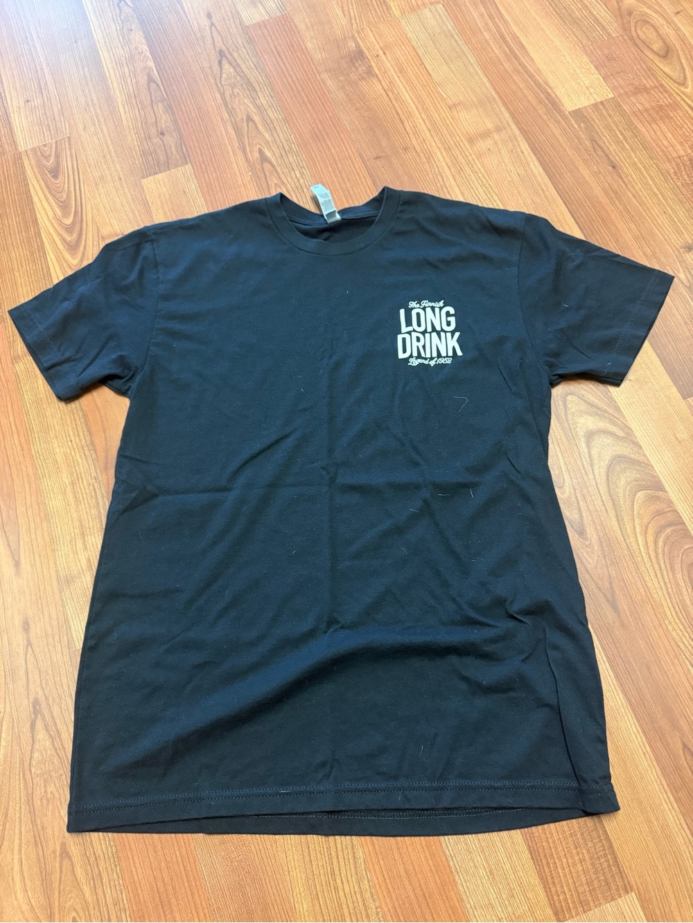 Long Drink Short-Sleeve Graphic Tee - Black